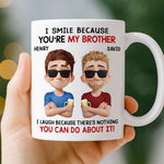 Custom Name Funny Brother Gifts - Personalized Mugs