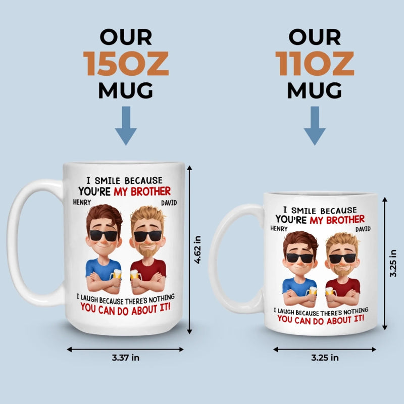 Custom Name Funny Brother Gifts - Personalized Mugs