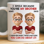 Custom Name Funny Brother Gifts - Personalized Mugs