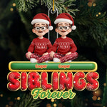 Custom Name Christmas Besties Gifts for Girls - Personalized Ornament