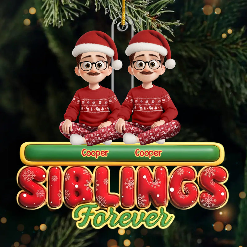 Custom Name Christmas Besties Gifts for Girls - Personalized Ornament