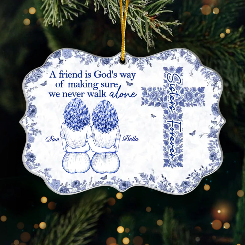 Custom Name Best Friend Gifts for Women - Personalized Ornament