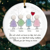 Custom Sea Glass Ceramic Ornament - Personalized Best Friend Christmas Birthday Gifts For Women, Besties, Sisters, BFF, Beach Lovers - Tides Of Our Friendship