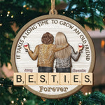 Custom Name Best Friend Gifts - Personalized 2 Layers Ornament