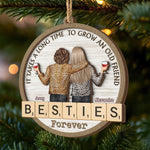 Custom Name Best Friend Gifts - Personalized 2 Layers Ornament