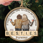 Custom Name Best Friend Gifts - Personalized 2 Layers Ornament