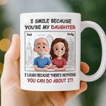 Custom Father Daughter Funny Gifts - Personalized Mugs