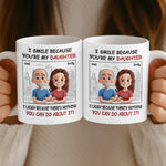Custom Father Daughter Funny Gifts - Personalized Mugs