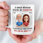 Custom Father Daughter Funny Gifts - Personalized Mugs