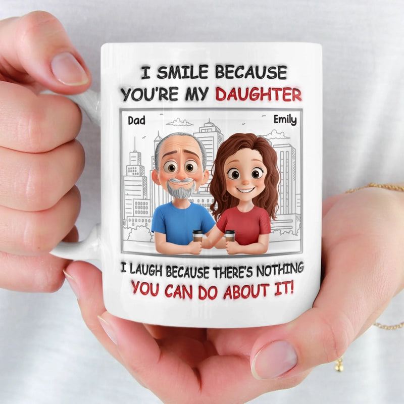 Custom Father Daughter Funny Gifts - Personalized Mugs