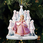 Custom Name Princess Christmas Gifts for Girls - Personalized Ornament