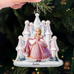 Custom Name Princess Christmas Gifts for Girls - Personalized Ornament