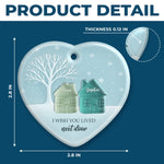 Custom Name Neighbor Christmas Gifts - Personalized Ceramic Ornament