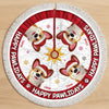 Custom Tree Skirt - Personalized Christmas Birthday Gifts For Dog Cat Lovers, Dog Dad And Mom, Cat Owners - Sleighing The Pawliday Spirit