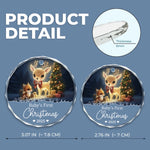 Custom Name Baby's First Christmas Gifts for Baby - Personalized Glass Ornament
