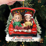 Custom Name Christmas Friendship Gifts for Best Friends - Personalized Ornament
