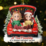 Custom Name Christmas Friendship Gifts for Best Friends - Personalized Ornament
