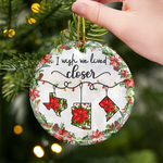 I Wish We Lived Closer Christmas State Keepsake - Ceramic Ornament