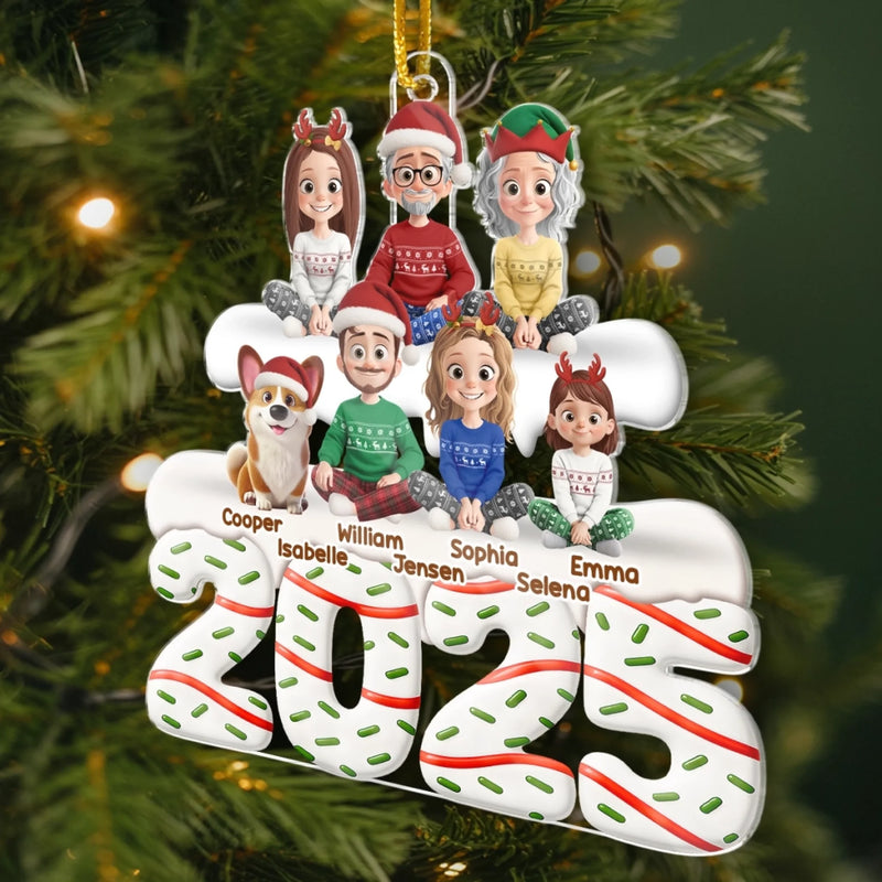 Custom Name Christmas Family Gifts - Personalized Ornament