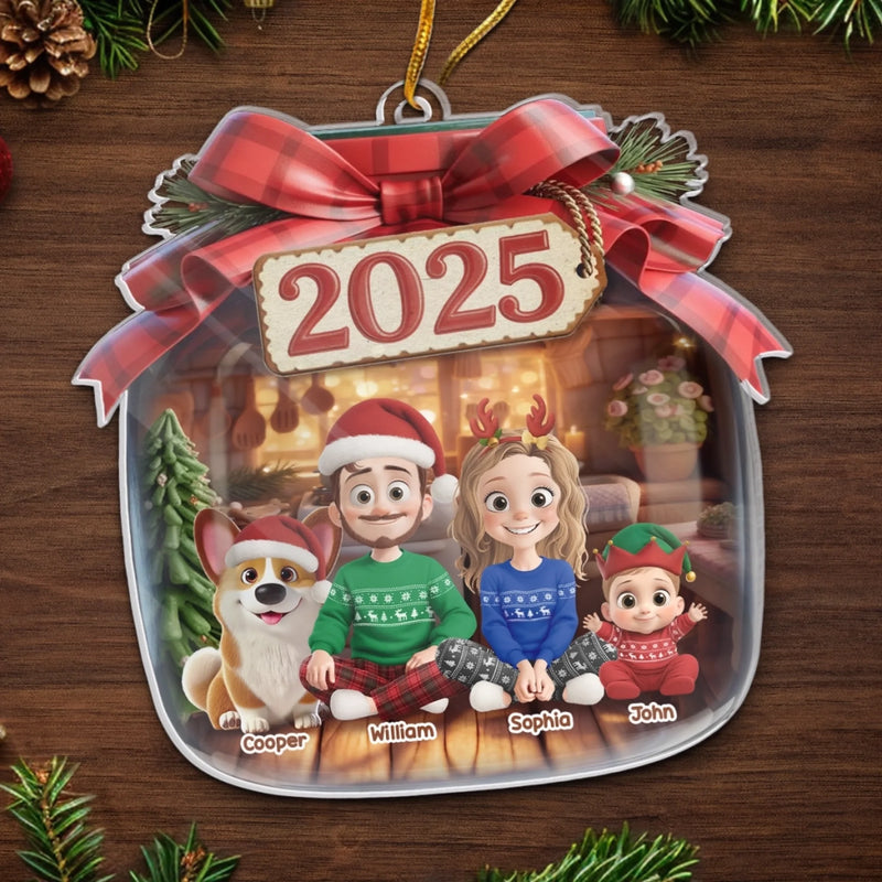 Custom Name Christmas Family Gifts - Personalized Ornament