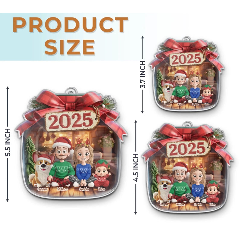 Custom Name Christmas Family Gifts - Personalized Ornament