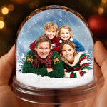 Custom Photo Christmas Family Gifts - Personalized Acrylic Snow Globe