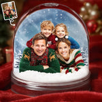 Custom Photo Christmas Family Gifts - Personalized Acrylic Snow Globe