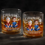 Custom Name Funny Gifts for Son from Mom - Personalized Whiskey Glass
