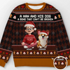 Custom Unisex Ugly Sweatshirt - Personalized  Christmas Birthday Gifts For Dog Lovers, Dog Dad And Mom - Some Heroes Have Fur