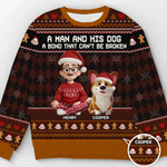 Custom Name Christmas Gifts for Dog Lovers - Personalized Sweatshirt