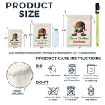 Custom Name Christmas Elf Gifts for Kids - Personalized Christmas Favor Bag