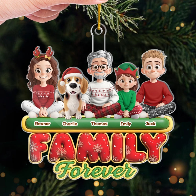 Custom Name Christmas Family Gifts - Personalized Ornament