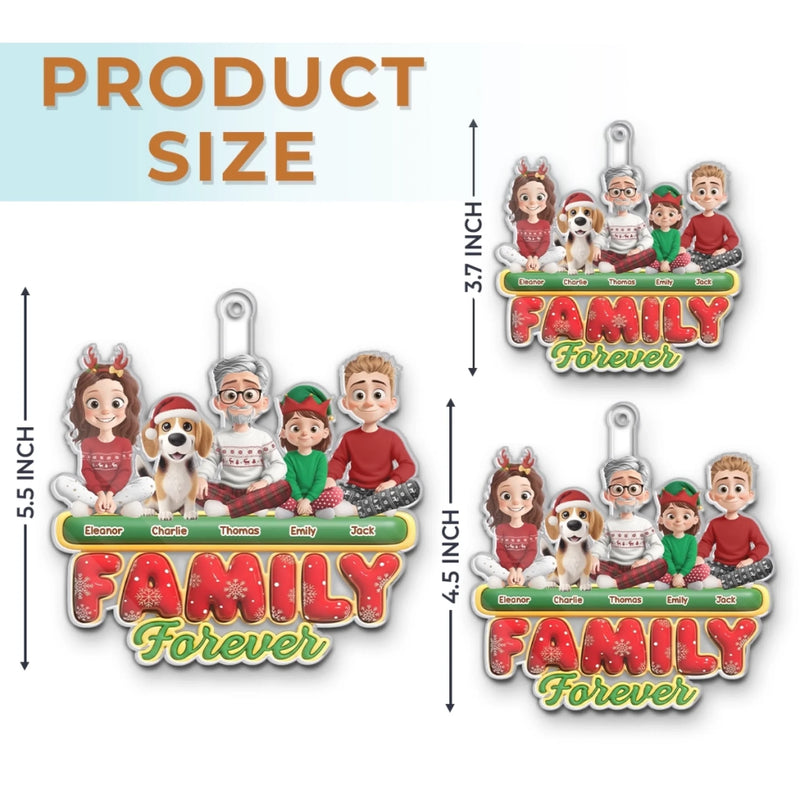 Custom Name Christmas Family Gifts - Personalized Ornament