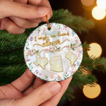 I Wish We Lived Closer Long Distance Family Keepsake - Ceramic Ornament