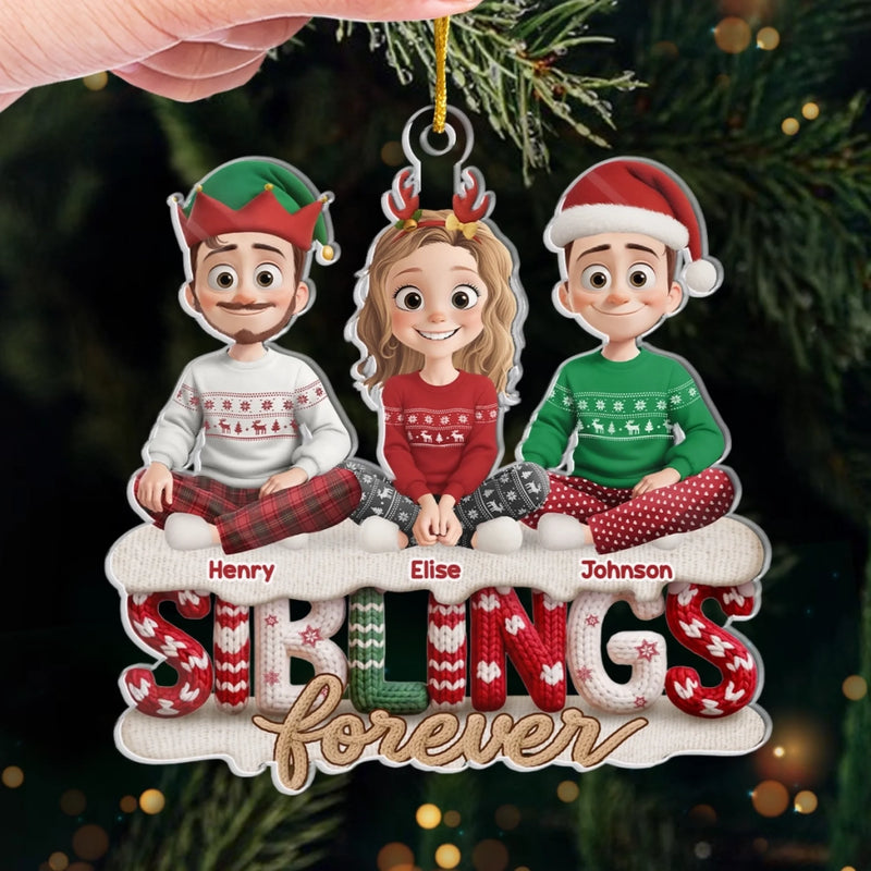Custom Name Christmas Family Gifts - Personalized Ornament