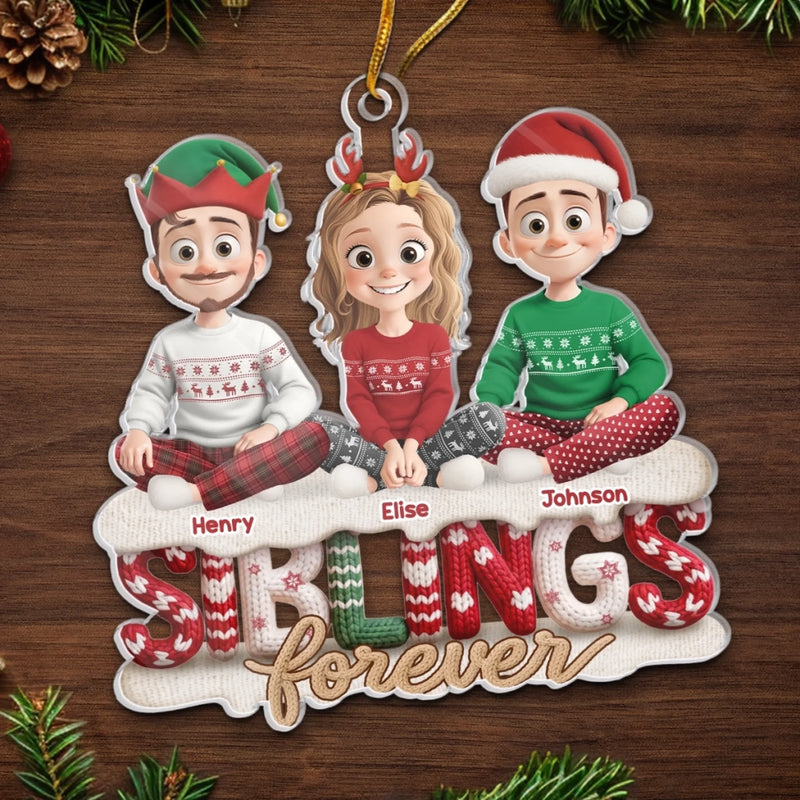 Custom Name Christmas Family Gifts - Personalized Ornament