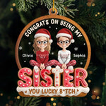 Custom Name Funny Bestie Christmas Gifts - Personalized Ornament