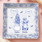 Custom Name Pet Memorial Gifts - Personalized Full-Print Jewelry Dish