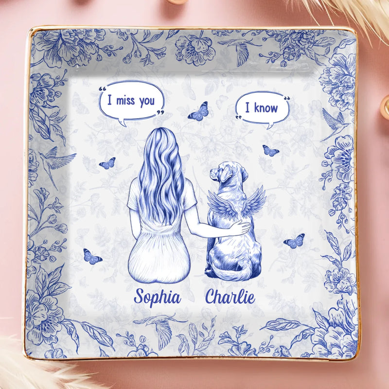 Custom Name Pet Memorial Gifts - Personalized Full-Print Jewelry Dish