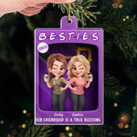 Custom Name Bestie Friendship Gifts - Personalized Ornament