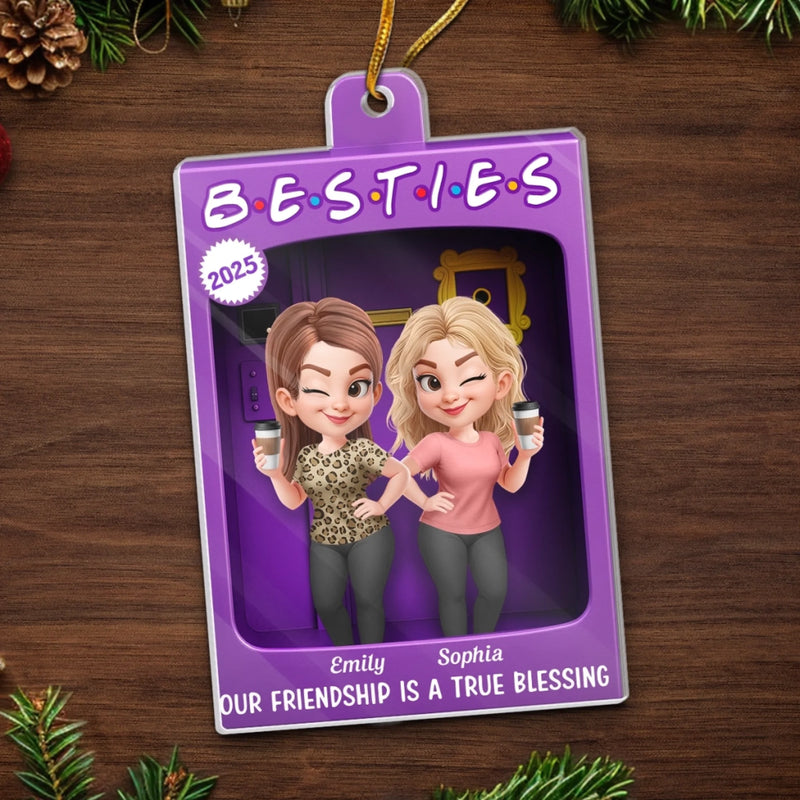 Custom Name Bestie Friendship Gifts - Personalized Ornament
