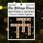Custom Name Sibling Christmas Gifts - Personalized Ornament