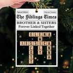 Custom Name Sibling Christmas Gifts - Personalized Ornament