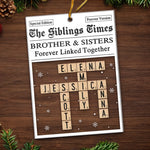 Custom Name Sibling Christmas Gifts - Personalized Ornament