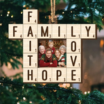 Custom Photo Family Christmas Gifts - Personalized 2 Layers Ornament