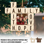 Custom Photo Family Christmas Gifts - Personalized 2 Layers Ornament
