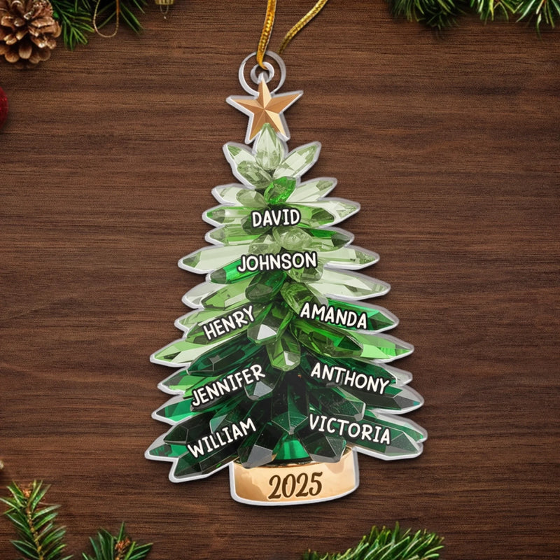 Custom Name Christmas Family Gifts - Personalized Ornament