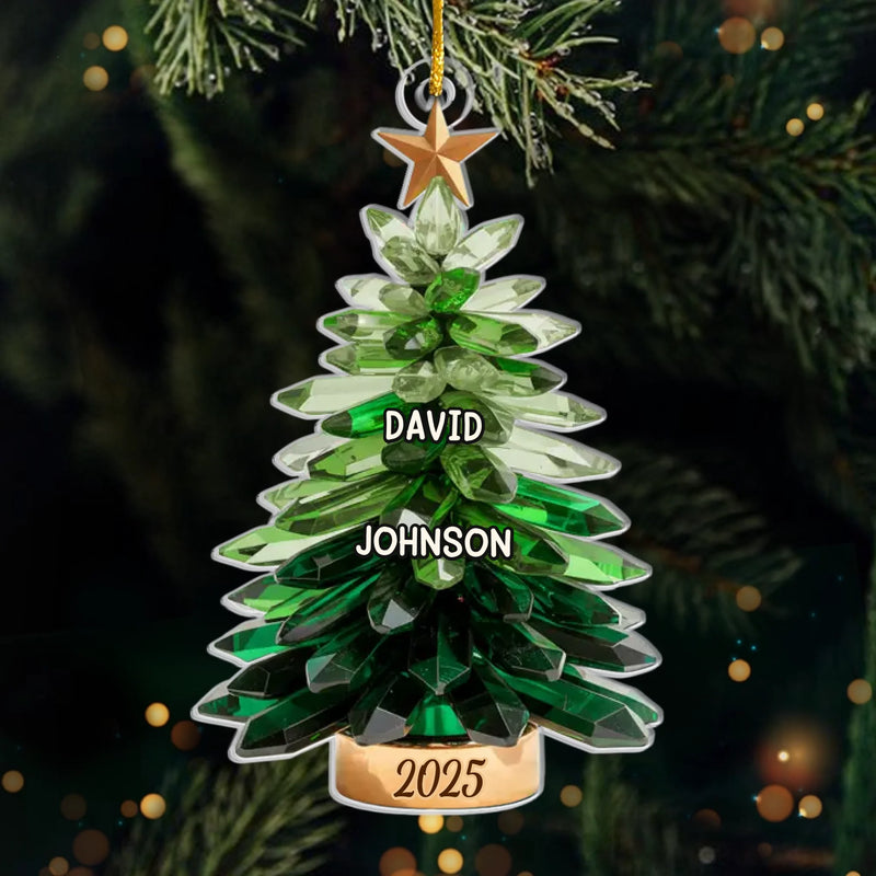 Custom Name Christmas Family Gifts - Personalized Ornament