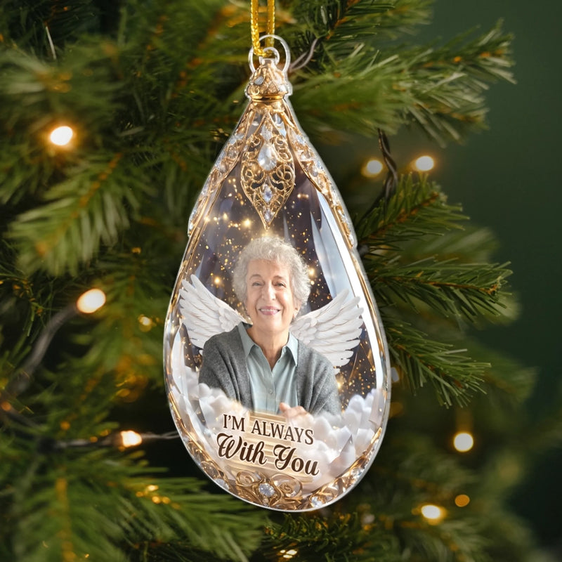 Custom Photo Memorial Angel Christmas Gifts - Personalized Ornament