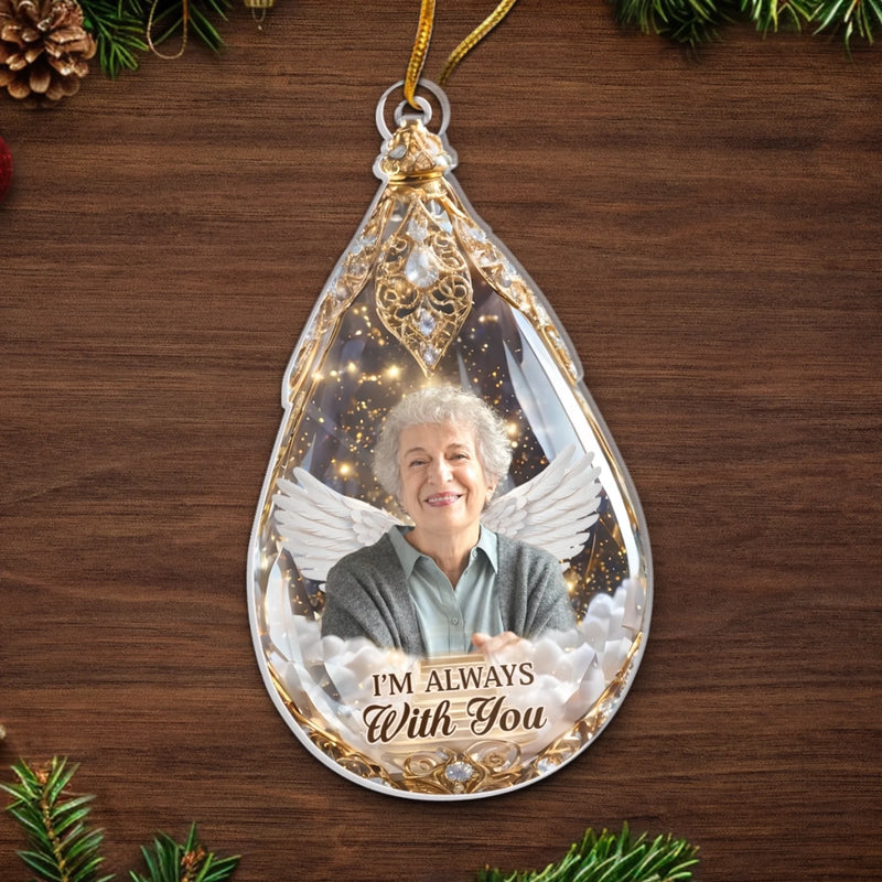 Custom Photo Memorial Angel Christmas Gifts - Personalized Ornament